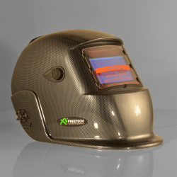Freetech Welding Helmet Carbon Look Black Luxe